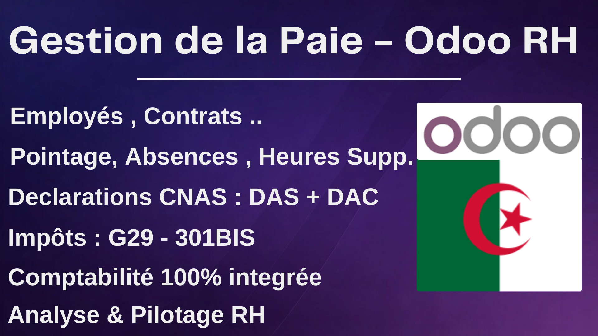 Paie Algérienne Odoo